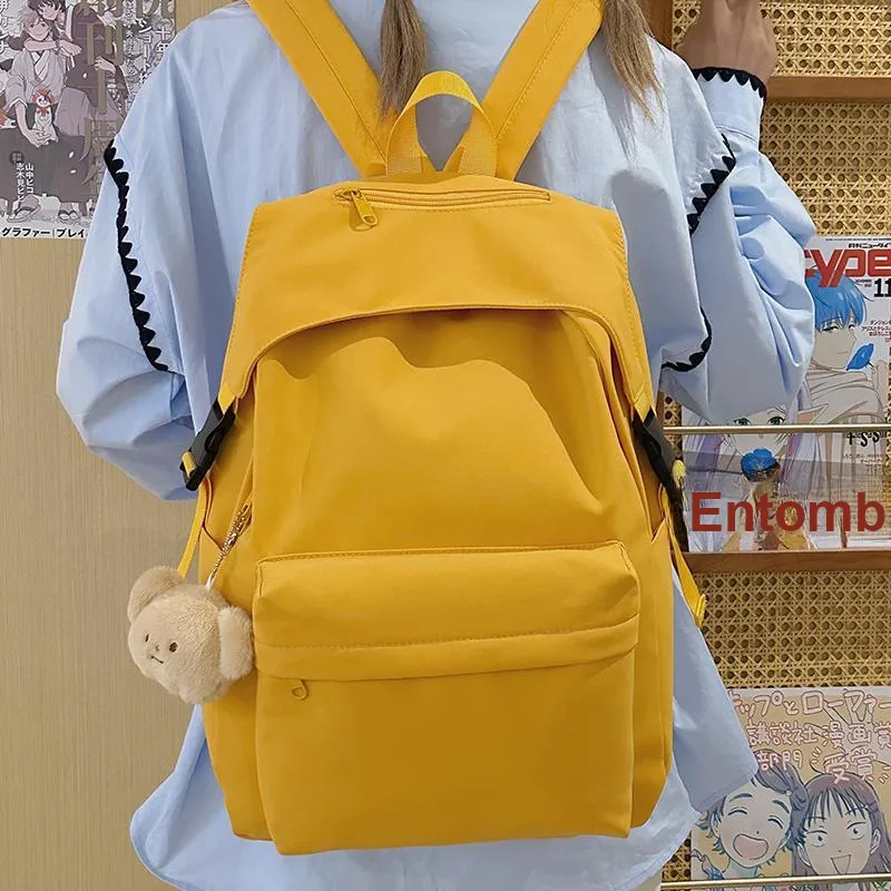 Vack Nylon Backpack Unisex Multicolor-12