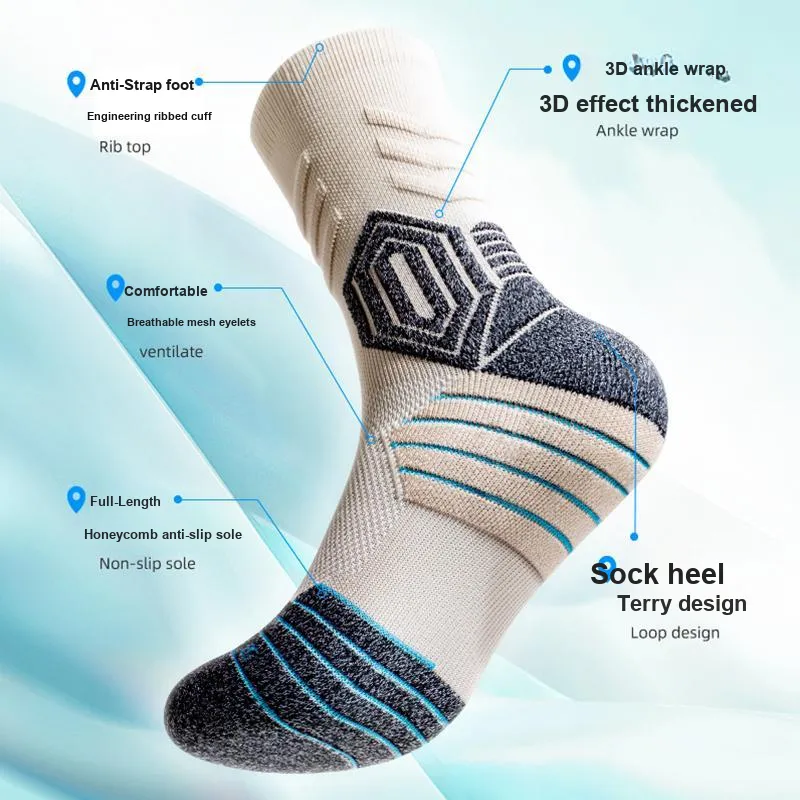 JIAZINI Basketball Socks Men's 3 Pack-31