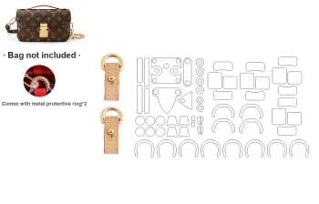 Luxury Care Artisan Workshop Bag Straps Vegetable Tanned Leather Abrasion-Resistant Buckle 1 Pair+Metal Protective Film *2 Set