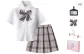 Gift Box Set, White Shirt (Slim Fit)+Girlish Troubles (Adjustable Waist)+Small Item+Hanging Tag