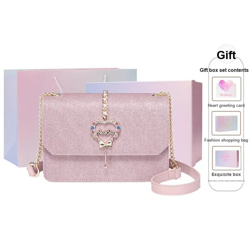 JUST STAR Fabric Crossbody Bag, Shoulder Bag Regular Women's Pink
