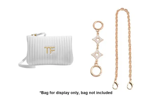 Luxury Care Artisan Workshop Metal Bag Straps Women's Gold Tone
