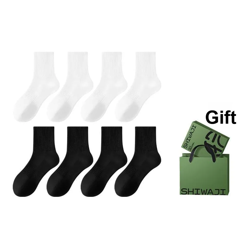 SHIWAJI Mid Calf Socks Unisex 5 Pack-5