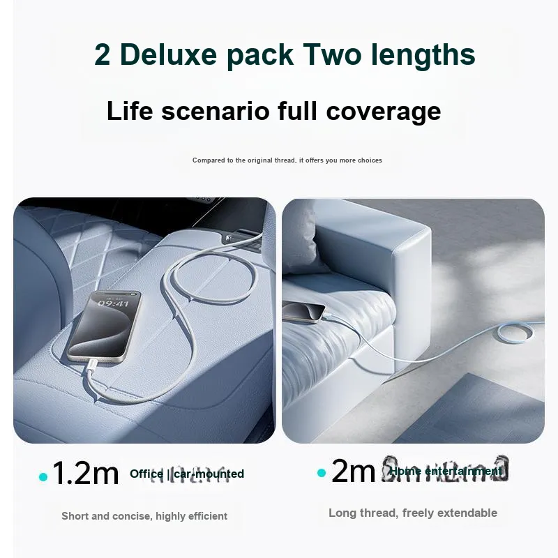 ROMOSS 1.2/2m Type c To Type c PD 60W Fast Charging Supported Apple 15 Series Fast Charging Woven Cable-4