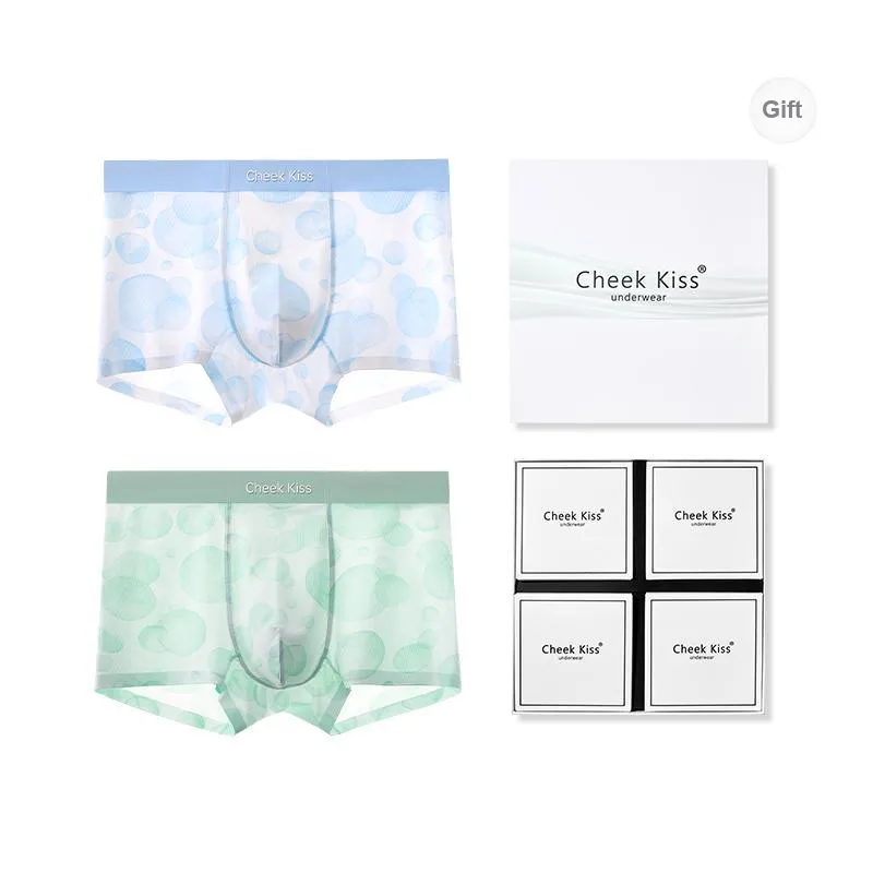 Cheekkiss Underwear Gift Box Men's Four Way Shorts Comfortable Seamless Boxer Shorts Premium Packaging-0