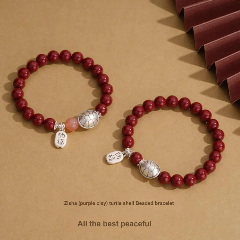 Regalrose Reconstructed Cinnabar Bracelets Women's-1