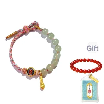 BYTHERE Alloy Bracelets Unisex Zodiac Year Red String Good Luck
