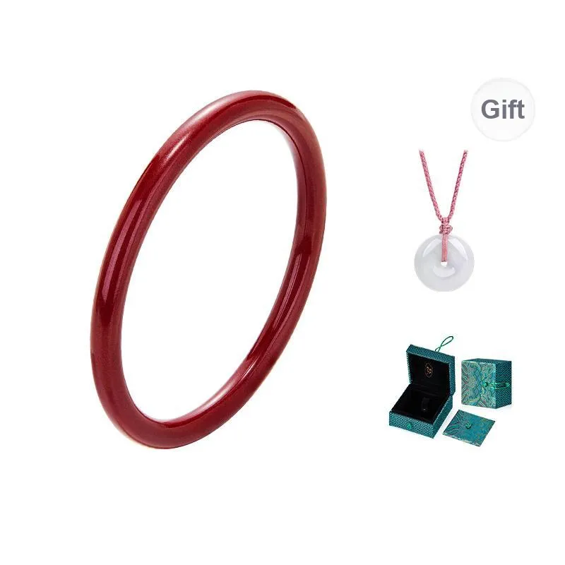 MAMADESHOUHU Cinnabar Continuous Good Luck, All The Best Bangle Women's-6