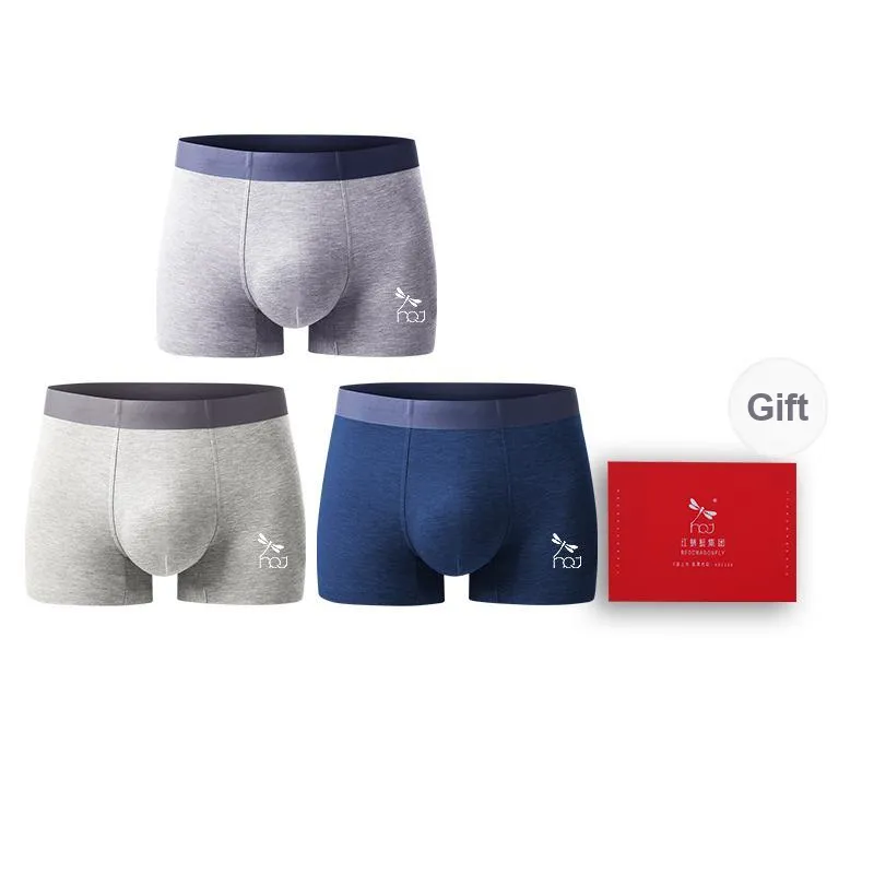 RED DRAGONFLY 50S Modal Underpants Men's 3 Piece Gift Box Set-7