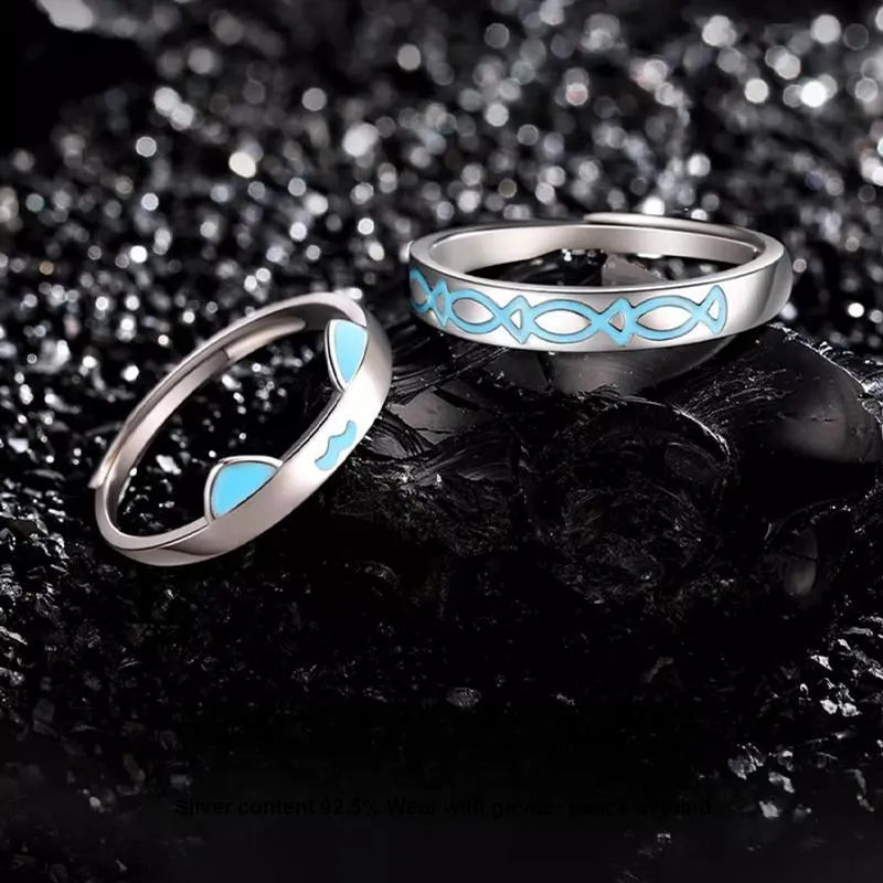 CHOW TAI KING S925 Silver Rings Unisex-4