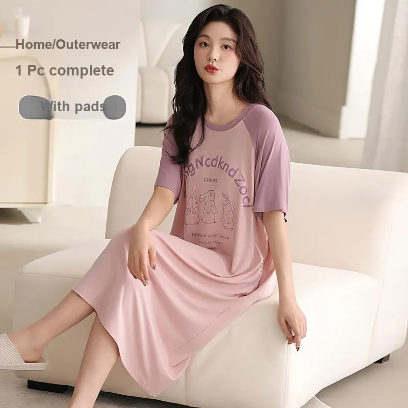 Top Melon Nightgown Women's Image Color-3