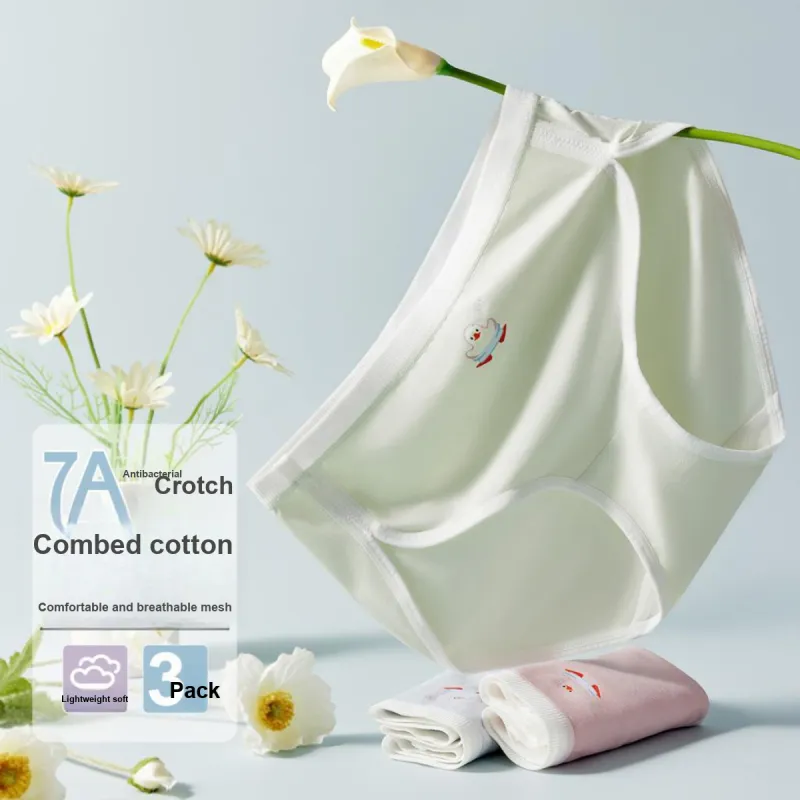 Urban Beauty Underpants Fashion Basic Versatile Skin Friendly Breathable Women's 3 Pack-2