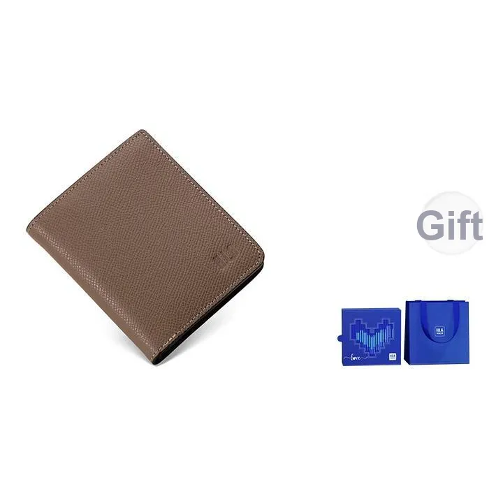HLA Кошелек из коровьей кожи мужской коричневый