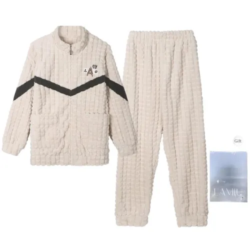 Lan Miao Pajama Set Women's Shopping Bag Pearl White