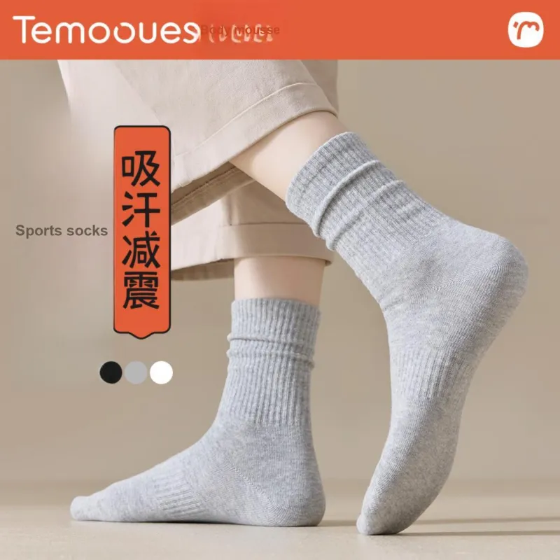 Temooues Mid Calf Socks Unisex Shopping Bag 2 Pack-11