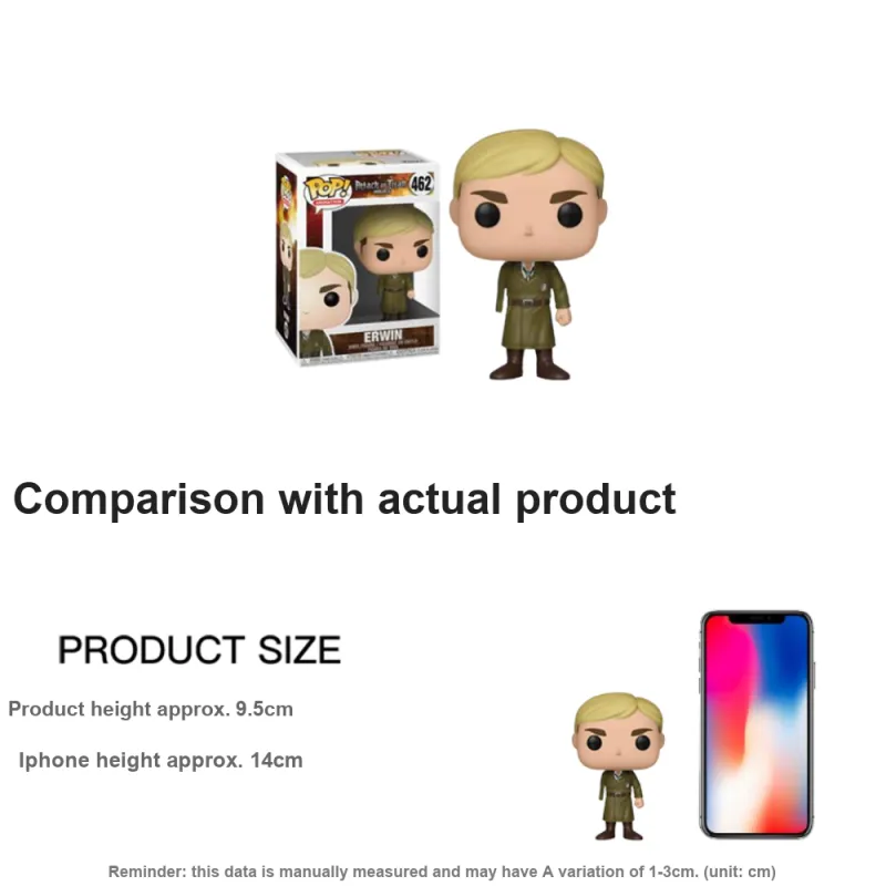 Funko Pop! Animation Attack On Titan Erwin One Armed Figure #462-3