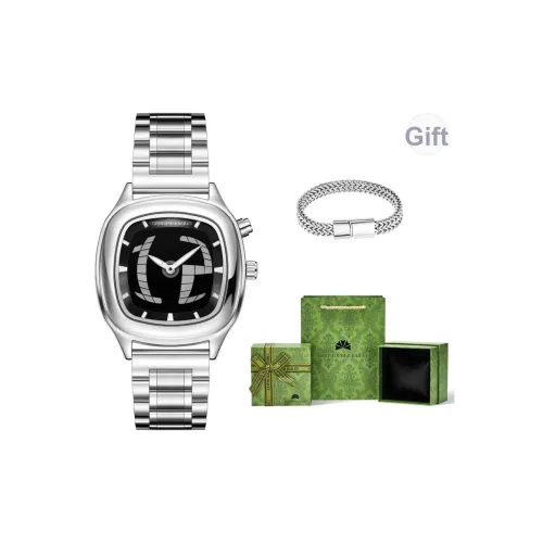 Corriberty Кварцевый механизм нержавеющая сталь ремешок мужские часы черный циферблат