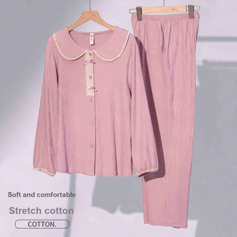FENTENG Pajama Set Women's Lotus Pink-1