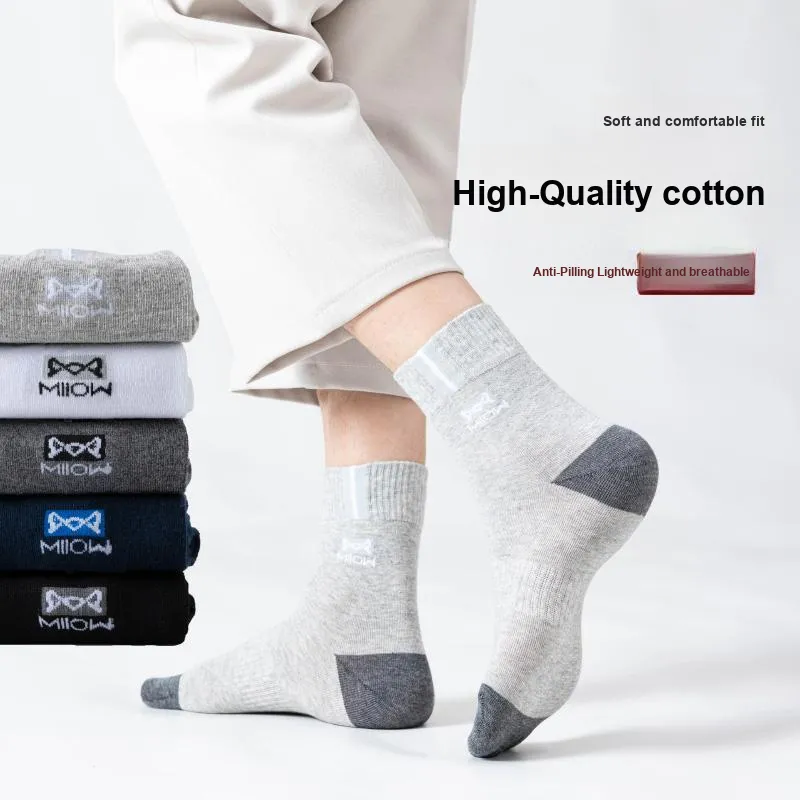 MIIOW Mid Calf Socks Unisex 5 Pack-11