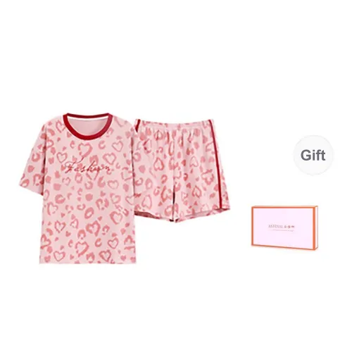 ANVINAL Pajama Set Women's Gift Box Set Dark Pink