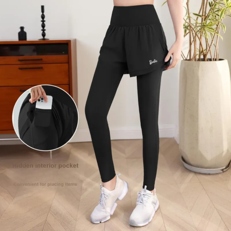 Barbie Yoga Pants Women's Black-1