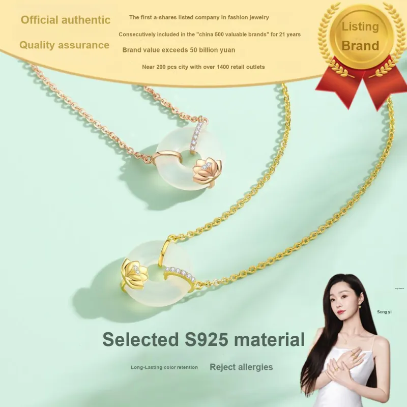 CHAOHONGJI Natural Chalcedony Necklaces Women's-1