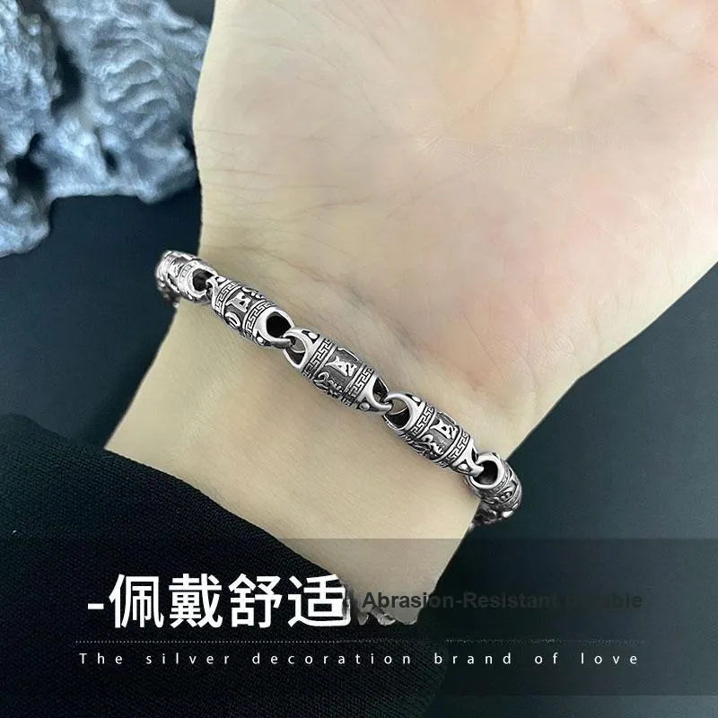 Love 925 Sterling Silver Bracelets Men's-1