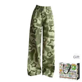 PZHK Jeans Women's Green Shopping Bag