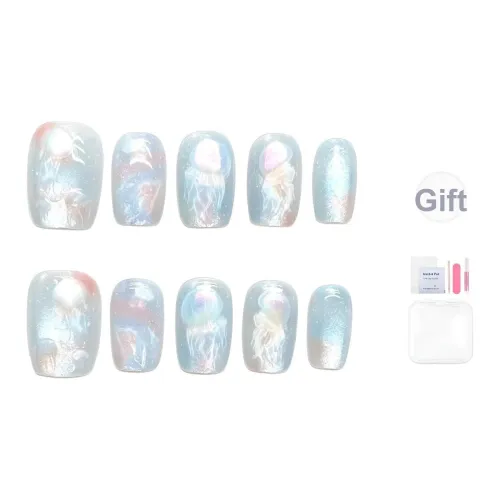 YIYIHE Лето Мечтательный Jellyfish Кошачий глаз Ручная работа Барочный стиль Короткий ЛАДДЕР Розовый Однотонный Coquette 15mm