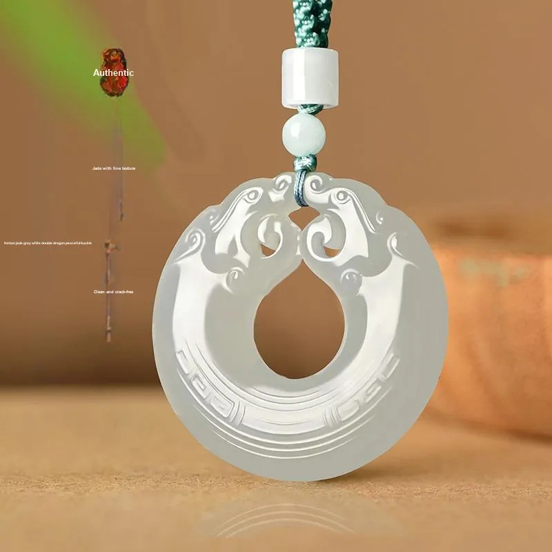 KUNYUYAO Pendants Pale Greenish White Jade Unisex-12