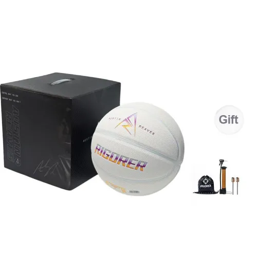 RIGORER PU Basketball White Multicolor Size 7 Training Unisex
