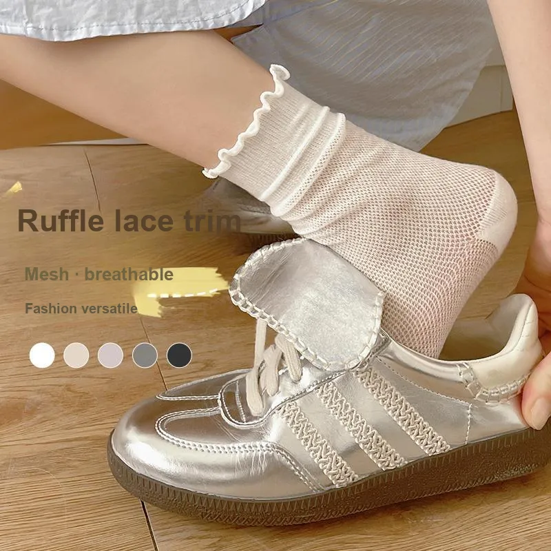 Top Melon Mid Calf Socks Women's Combo Set-28