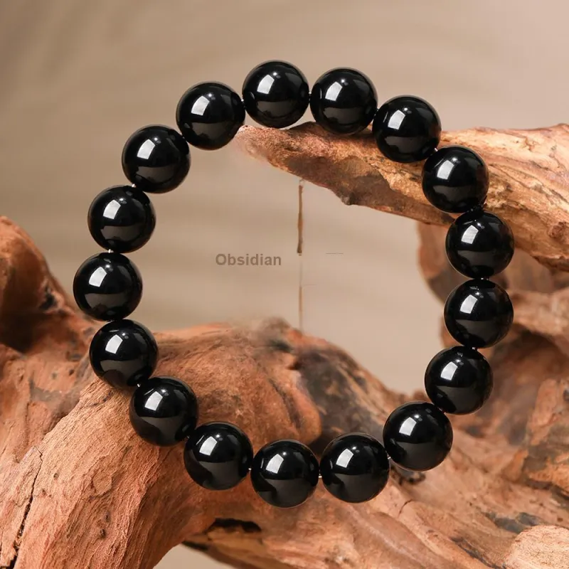 Inker Good Stone Obsidian Bracelets Men's-1