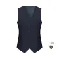 Navy Blue Vest+Brooch