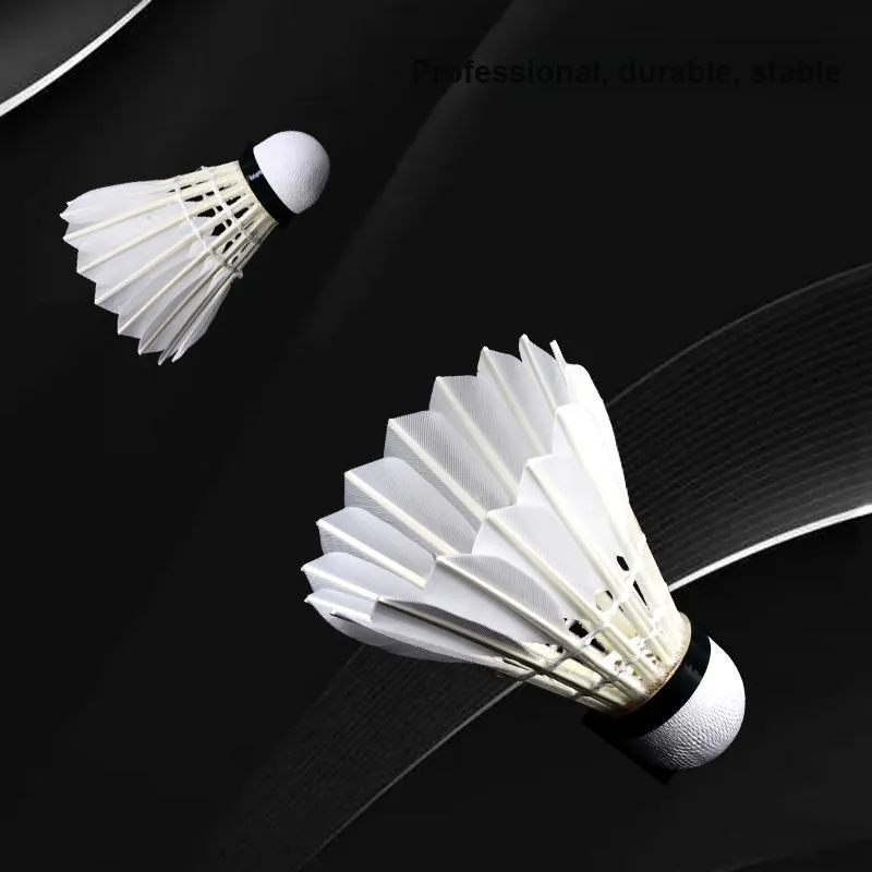 Global Wind X5 12 Pack Goose Feather Single Side Goose Feather Club Stadium Match Shuttlecocks-4