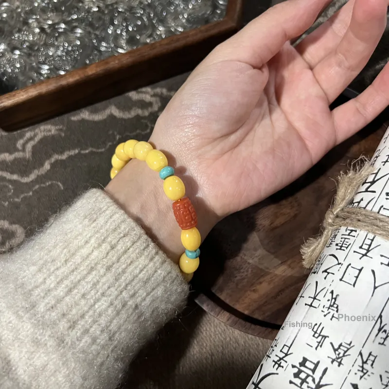 Abby's Wonderland Beeswax Jade Bracelets Unisex-4