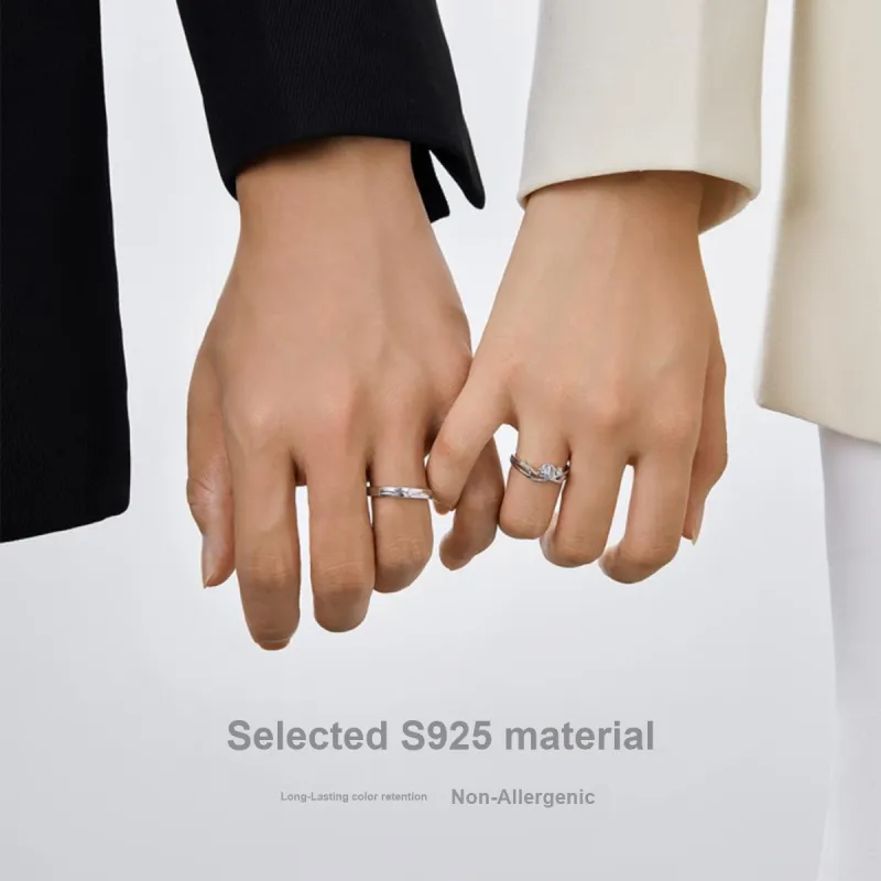 Lao Feng Xiang 925 Sterling Silver Rings Unisex-3