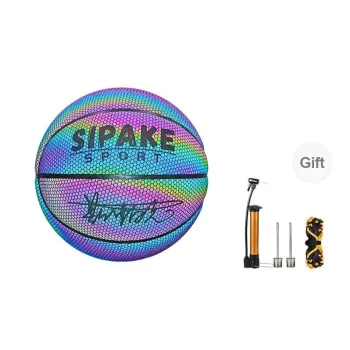 SIPAKESPORT Synthetic Leather Basketball Rainbow Size 7 Reflective Street Unisex