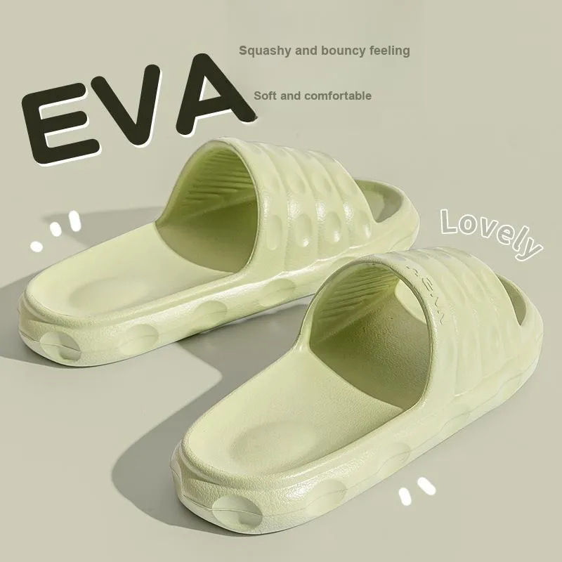 Lighthearted Minimalist Style Slippers Spring Summer Home EVA Slippers, Soft And Springy Feeling-3