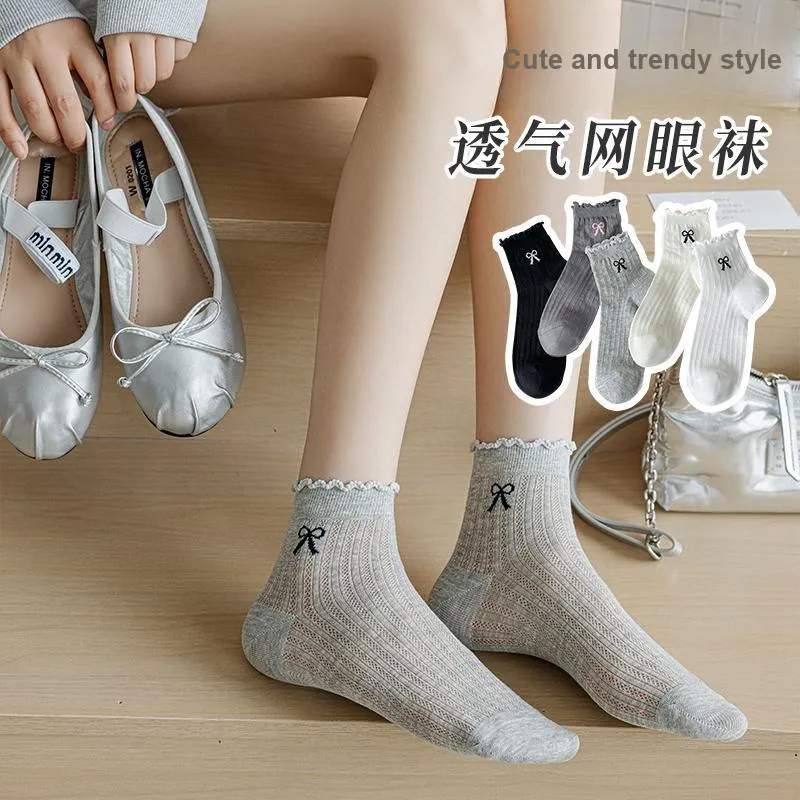 XIA.WA.ZHI.XIU Ankle Socks Women's Box 5 Pack-22