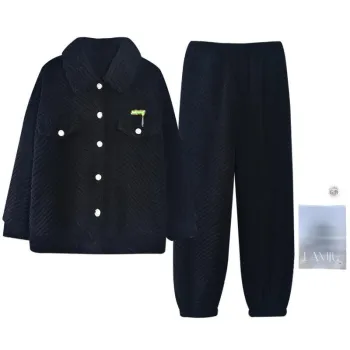 Lan Miao Pajama Set Women's Shopping Bag Ink Black