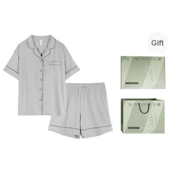Xuan Liang Pajama Set Women's Gift Box Set Ultimate Gray