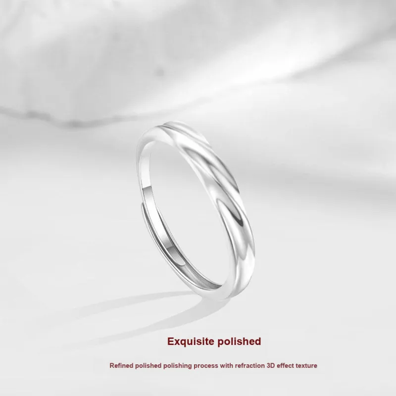 Master Kim Niche Luxury Design Advanced Touch Adjustable Opening Ring Unisex-3