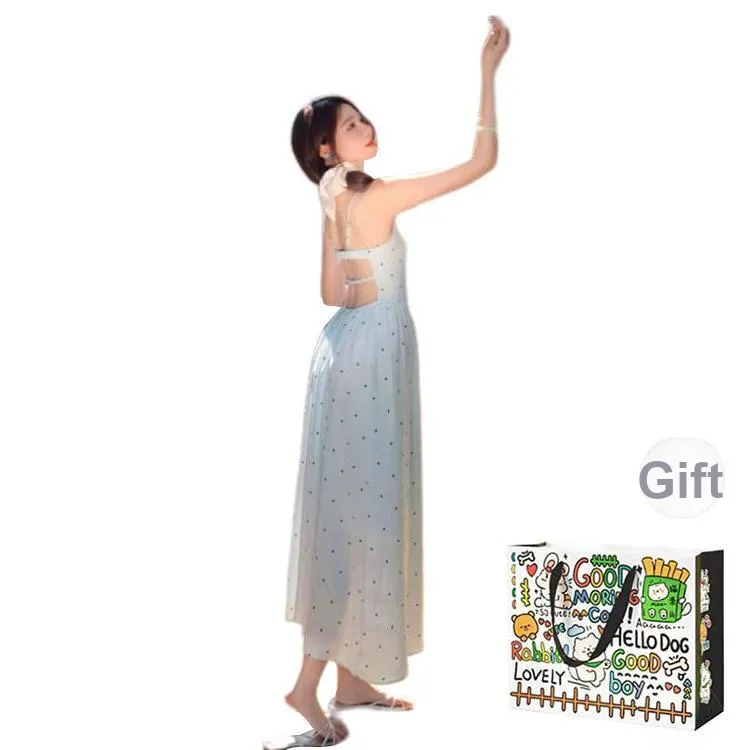 ZVJH Slip Dresses Women's Green Shopping Bag-1