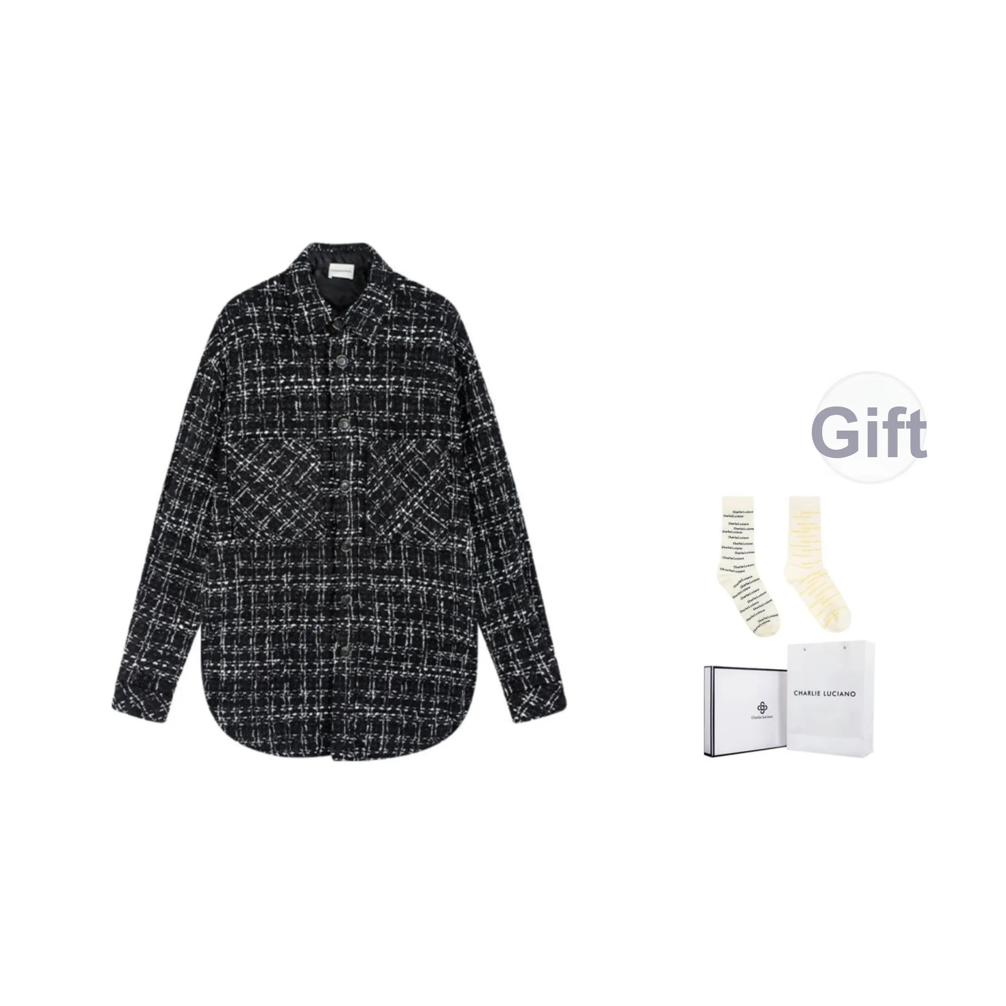 Charlie Luciano Рубашка Унисекс Черная