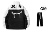 Black White (Comes with Fleece-Lined Casual Pants)