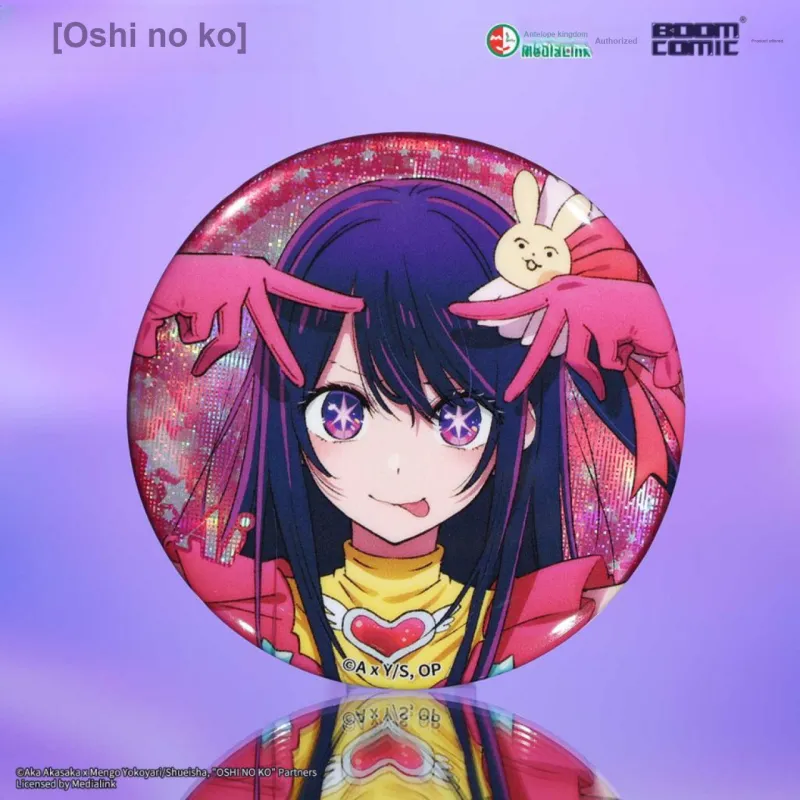 BOOM COMIC Oshi No Ko Illustrated Badge Love Akuya Ruri Badges-1
