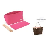 Vegetable Tanned Leather Stress Relief Shoulder Pads-Rose Red Medium Liner+Bottom Pad Combination