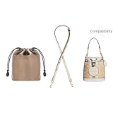 Dempsey Ecru 1.1cm Width Litchi Grain Gold Buckle Adjustable 90-120cm+Khaki Nylon Lining