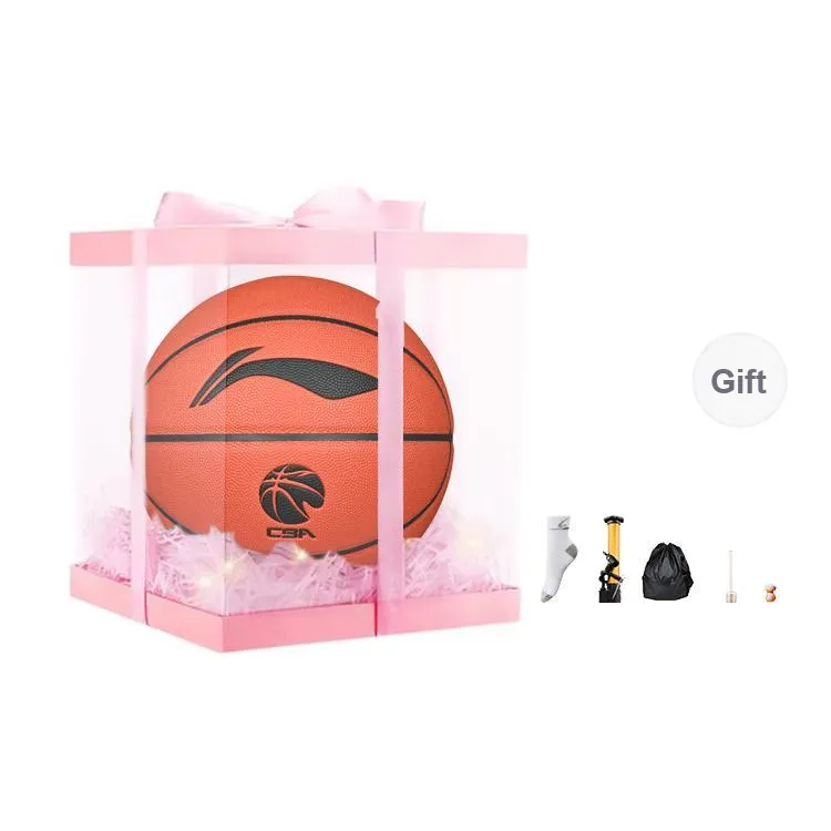 LiNing CBA Collection PU Basketball Brown Size 7 Training Unisex-38